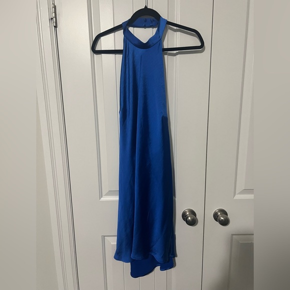 Dynamite Blue Halter Dress - Picture 2 of 4